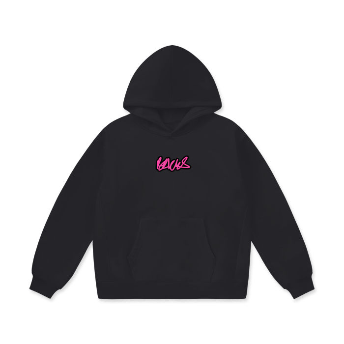 BRICKS SIGNATURE PINK HEAVYWEIGHT HOODIE