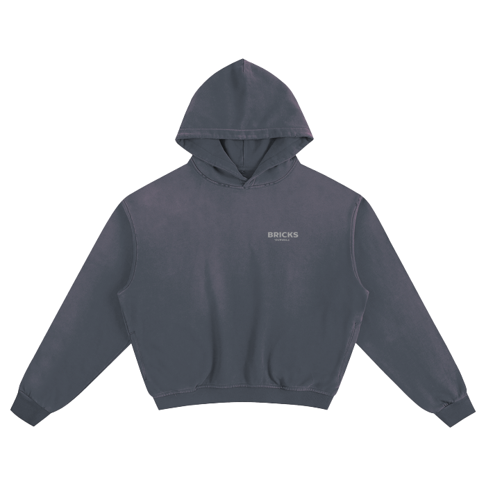 BRICKS FUNDAMENTALS SUNFADE BOXY HOODIE