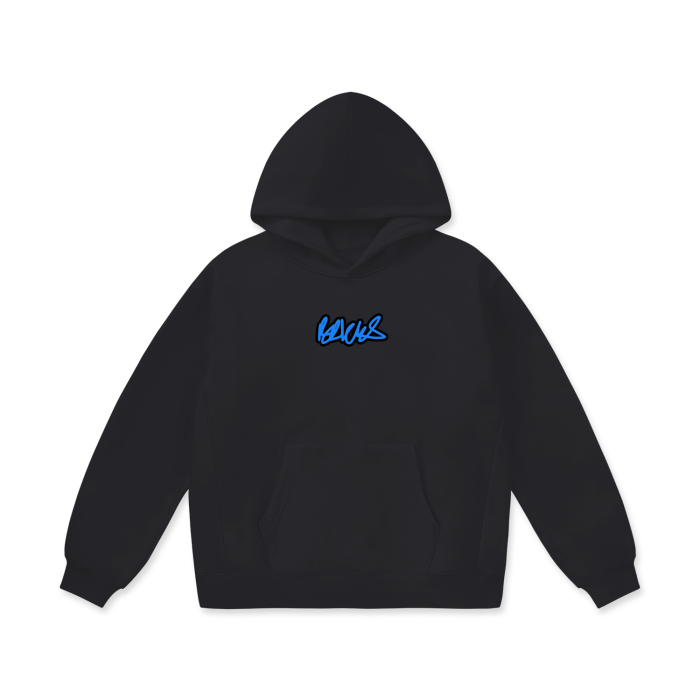 BRICKS SIGNATURE BLUE HEAVYWEIGHT HOODIE