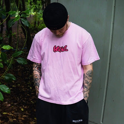 BRICKS SIGNATURE PINK TEE