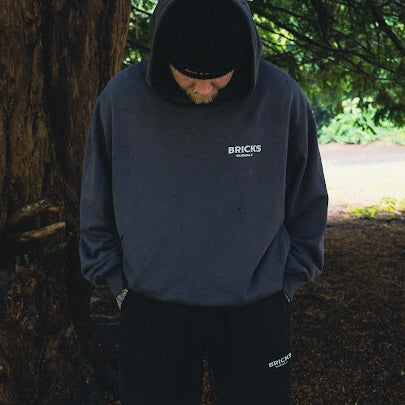 BRICKS FUNDAMENTALS SUNFADE BOXY HOODIE