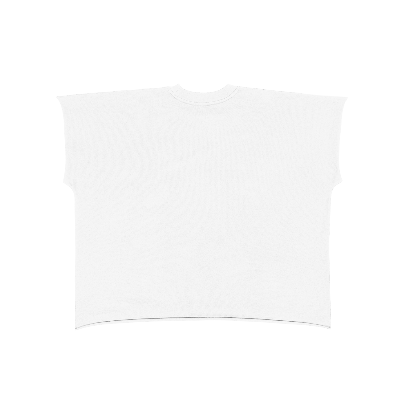 BRICKS CAMELS RAW EDGE BOXY VEST