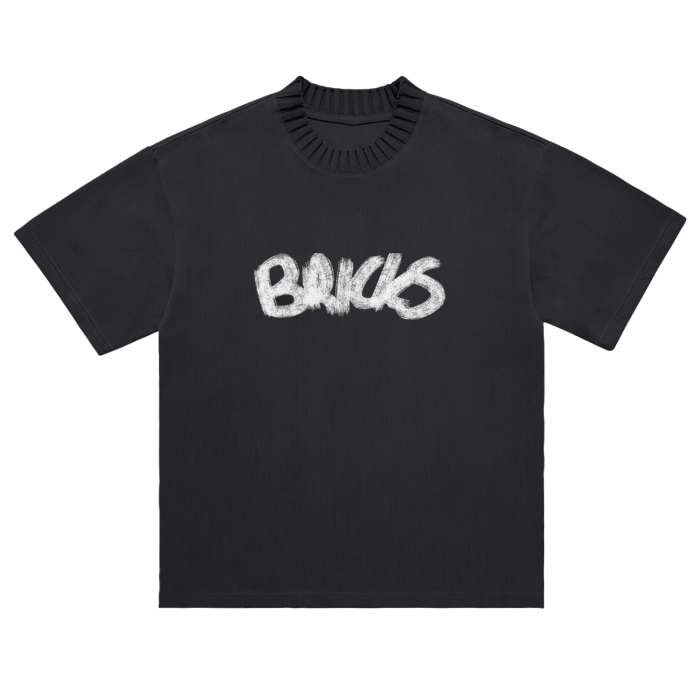 BRICKS KNITTED COLLAR TEE